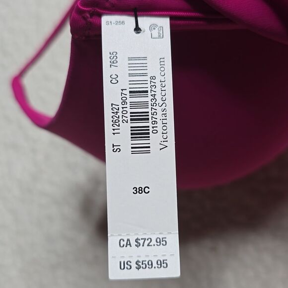 1312 NWT Victoria's Secret Swim Essential Bombshell Add-2-Cups Push-Up 38C - Picture 5 of 6